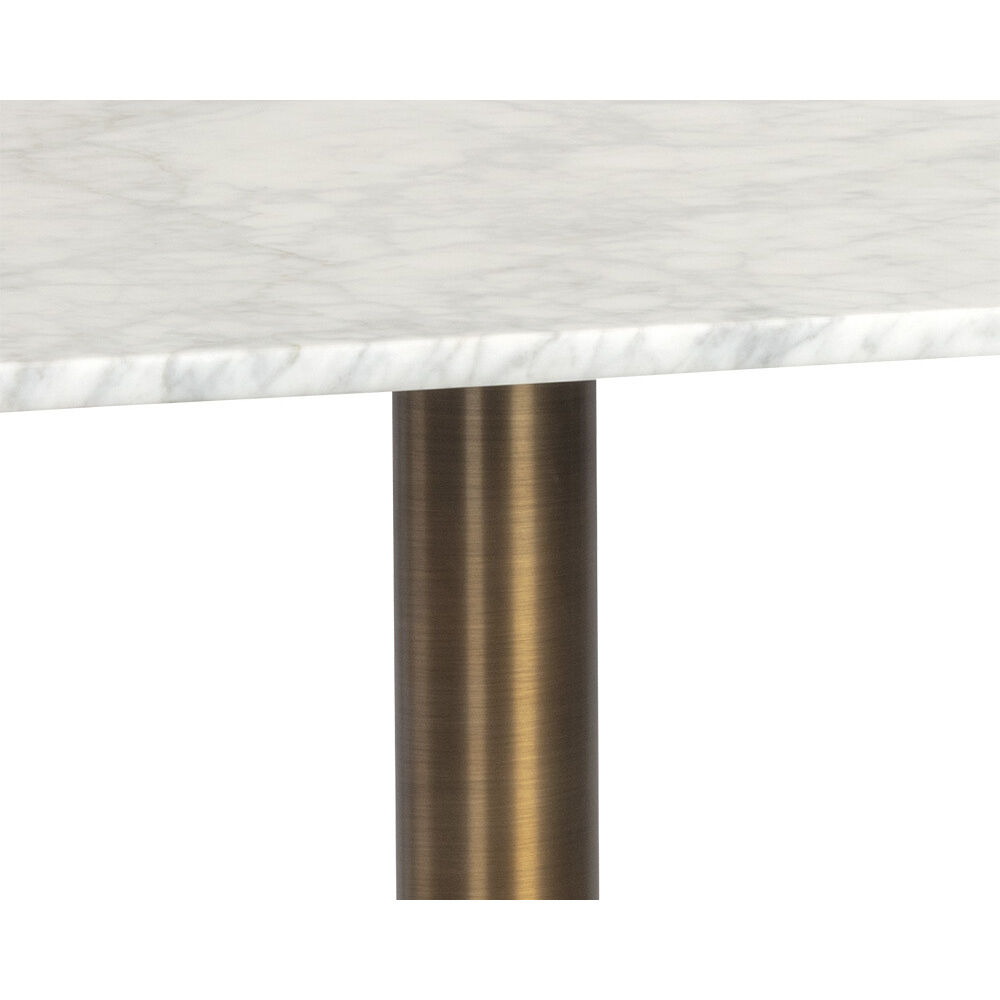 Enco White / Antique Gold Bistro Table